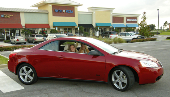 Candace, Brandee and friend in 2007 Pontiac!